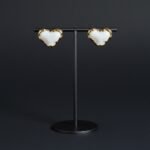 Vintage Organic Gold Heart Stud Earrings