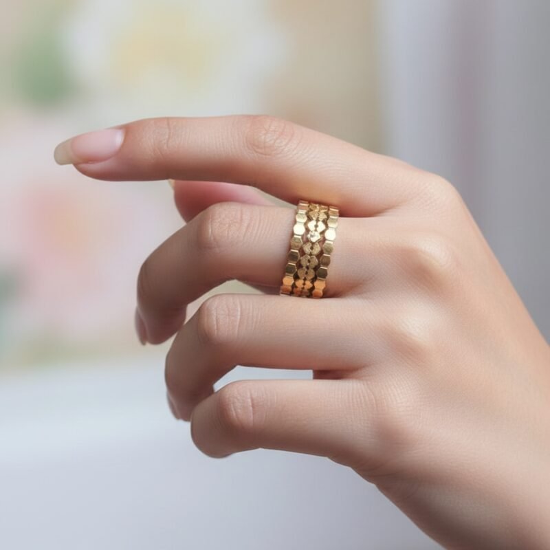 Three Row Honeycomb Adjustable Ring