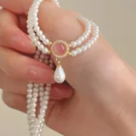 Luminous Vintage Double-Strand Pearl Choker