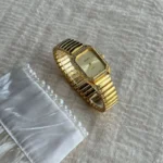 Elegant Stretch Band Gold Watch