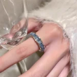 Aqua-Crystal Waterproof Non-Tarnish Ring