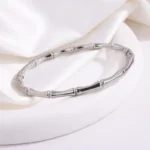 The Silver Bamboo Bangle