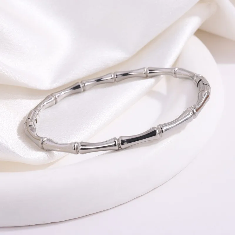 The Silver Bamboo Bangle