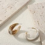 Coastal Shell Chunky Hoops