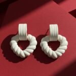 Matte Luxe Heart Earrings