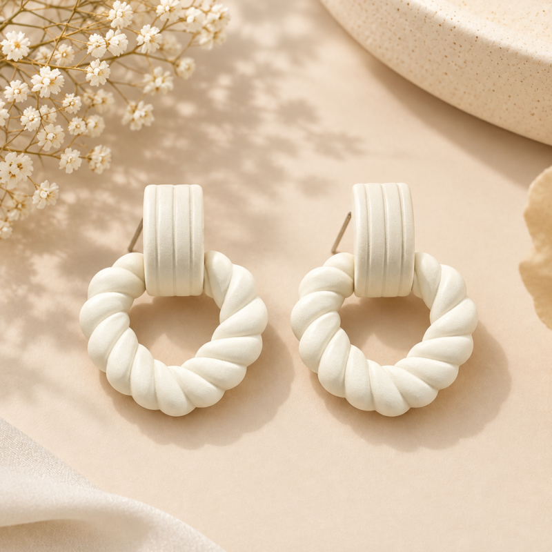 Matte Luxe Heart Earrings